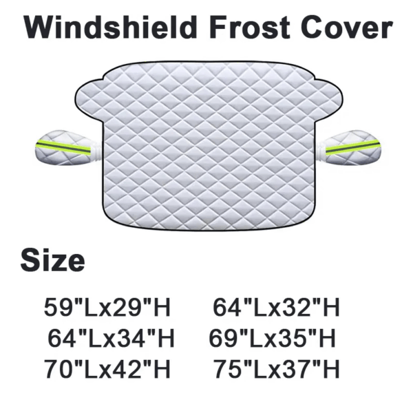 windshield cover for snow - Image 2