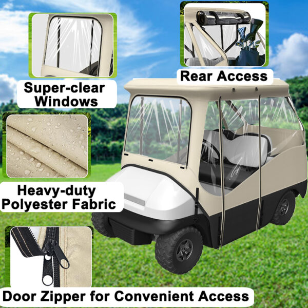 golf cart cover with doors - Image 3